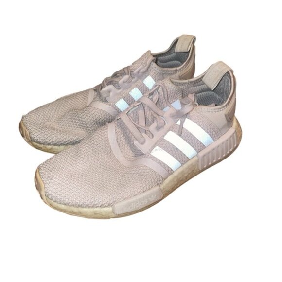 Adidas Originals NMD R1 Boost Grey Silver Womens Running Shoes Sz 8 - Picture 1 of 8